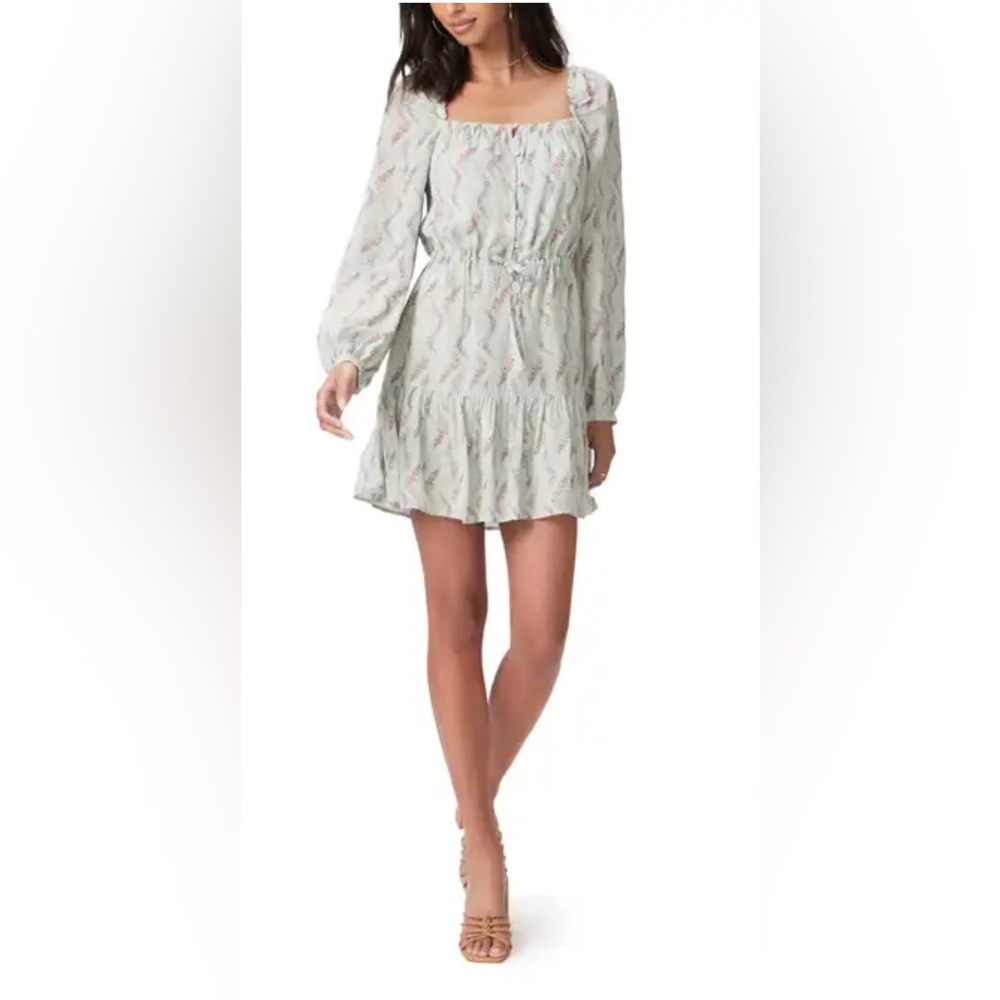 PAIGE Marjie Floral long sleeve dress size 6